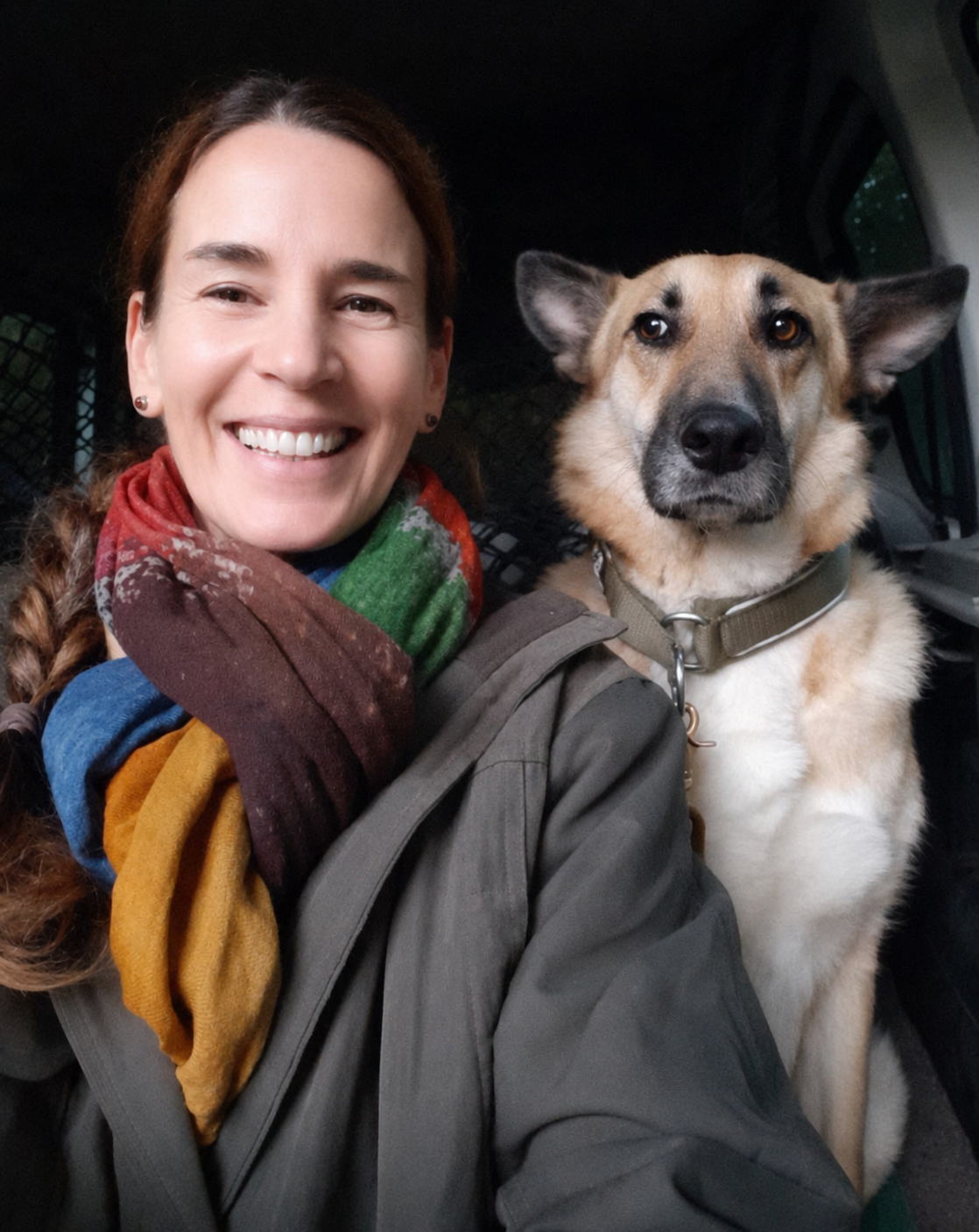 Portrait mit Hund